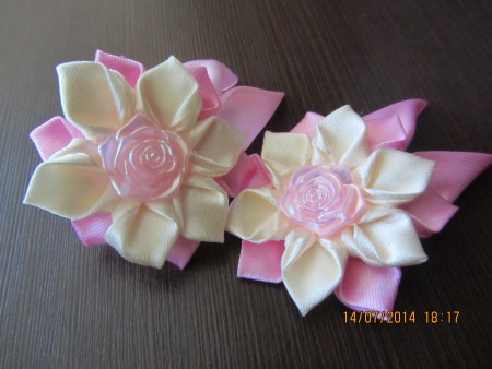 Заколки клік-клак "Квіточки" - 15 грн/шт